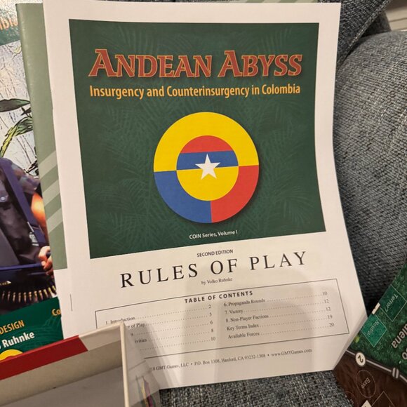 Andean Abyss (open, unpunched, cards sealed) GMT1212-18 GMT Games - Picture 10 of 14